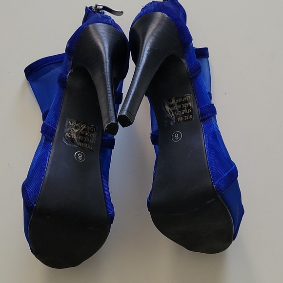 New- Blue Devotion Platform Pump (8) - Picture 5 of 9